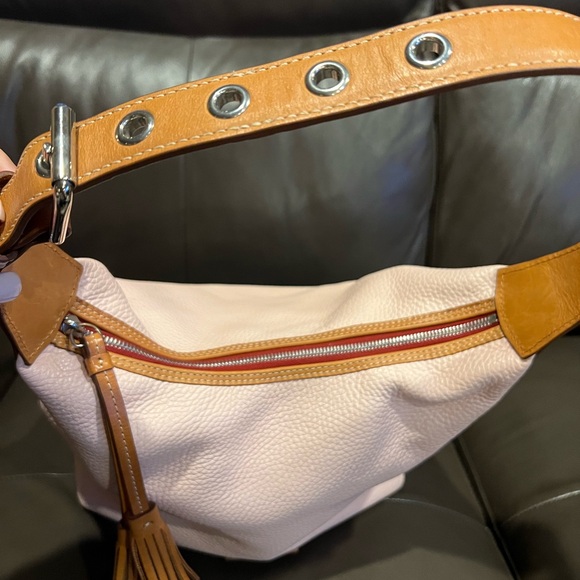 Dooney & Bourke Blush and Brown Leather Bag - Picture 3 of 6